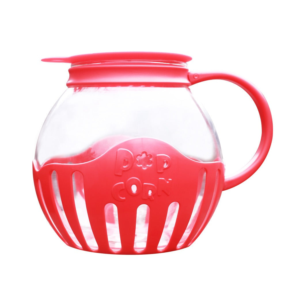Microwave Popcorn Glass Silica gel popcorn maker for healthy snacks No oil required
